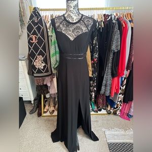 Black sheer cutout gown - perfection!